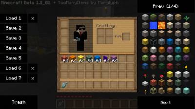 Too many items Для minecraft 1.8